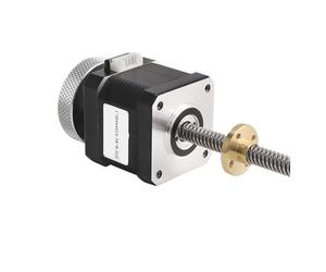 1 motor paso a paso 17HS4401S-T8 de 310 mm, 1,7 a, 40 N.CM con tornillo de volante y tuerca de cobre for control de precisión(4401S-T8x2-SL-310mm)