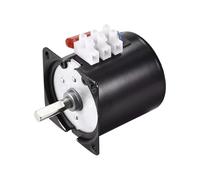 1 motor síncrono eléctrico de 14 W y 60 kT, 110 V/220 V CA, for plato giratorio, engranajes metálicos, CW/CCW, 50/60 Hz, diámetro del eje central: 8 mm.(220V 110RPM)