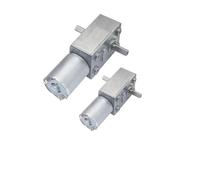1 motorreductor de doble eje con engranaje helicoidal de 12 V CC, 6 V, reductor de doble eje de salida, 24 V CC, reducción inversa, autobloqueo JGY370(90rpm,12V)