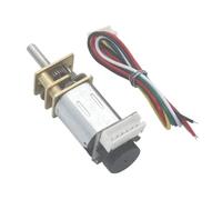1 motorreductor de metal N20 mini, DC6V, codificador, 39-3000 RPM, reductor de velocidad lenta, motorreductor.