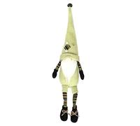 1 muñeca larga sin rostro para el día de San Valentín, muñeca enana, decoración multicolor, muñeca no tejida, muñeca sin rostro, regalo de San Valentín, bolas de Navidad vintage (verde, talla única)