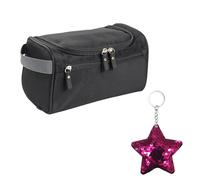 1 Neceser con 1 Llavero De Estrella De Cinco Puntas, Neceser De Viaje, Bolso De Gran Capacidad, Neceser Colgante, Neceser De Viaje para Mujer