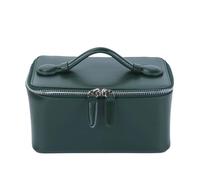 1 Neceser de Mano Cuero, Resistente al Agua, rígido, for Viaje, for baño para Mujer(Green)