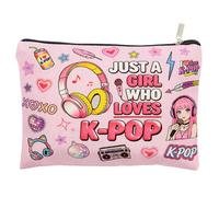 1 Neceser de Maquillaje KPOP, Regalo Musical para Chicas Que aman el K-Pop, Merchandising de películas KPOP para Fans de la música, Regalo de Equipo KPOP, Regalos KPOP para Chicas