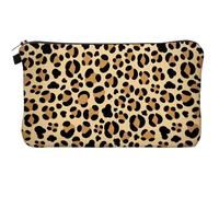 1 Neceser Estampado Leopardo, Neceser Retro, Bolsa De Almacenamiento De Gran Capacidad, Neceser Mujer, Accesorios De Viaje