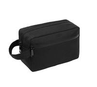 1 Neceser Negro, Neceser Impermeable Multifuncional, Bolsa de Almacenamiento de Doble Capa para artículos de tocador y Accesorios Digitales, Adecuado para baño con Ducha en el Gimnasio