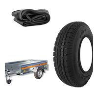 1 neumático 4.00-8 + cámara de aire neumática reforzada 4 PR para ruedas, carro, apéndice, remolque, barco