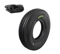 1 neumático 4.00-8 + cámara de aire neumática reforzada 6 PR para ruedas, carro, apéndice, remolque, barco