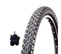 1 neumático CST 14 1 3/8 1 5/8 (44-288) + cámara de goma con tacos para bicicleta de niño MTB City Bike Niño