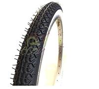 1 neumático de 20 x 1,75 (44-406) para bicicleta Graziella, City Bike | Neumático de carretera blanco/negro de goma para bicicleta