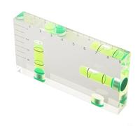 1 nivel de burbuja magnética transparente tipo T de 95 x 51 x 13 mm con nivel de doble dirección para medición, compatible con metal Surfa
