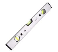 1 nivel de burbuja magnético torpedo con 3 viales de aluminio, nivel de burbuja de alta visibilidad.(400mm)