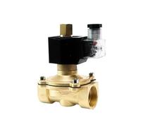 1" Normally Open Brass IP65 Waterproof Solenoid Valve DN25 Electric Switch Water Valves 220V 110V 24V 12V(NPT_24VDC)