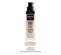 1 NYX Can'T Stop Won'T Full Coverage Foundation CM Recoger Su 1 Color " Joy's