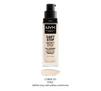 1 NYX Can'T Stop Won'T Full Coverage Foundation CM Recoger Su 1 Color " Joy's