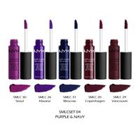 1 NYX Suave Mate Labios Crema Pintalabios Set - Completo Talla " SMLCSET04 -
