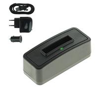 1 o 2 baterías opcional con cargador para Rollei Action Cam 230, 240, 400, 410/Maginon AC de 800 W