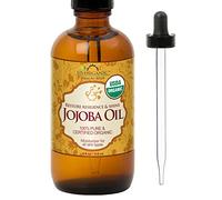 #1 Organic Jojoba Oil ★Certified Organic by USDA,100% Pure & Natural ★ Cold Pressed Virgin, Unrefined ★ Amber Glass Bottle with Glass Eye Dropper for Easy Application ★ US Organic ★ 4 oz(120 ml) by US Organic Group Corp