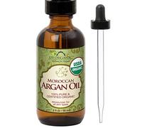 #1 Organic Moroccan Argan Oil ★ USDA Certified Organic,100% Pure & Natural ★ Cold Pressed Virgin, Unrefined ★ Amber Glass Bottle w/ Glass Eye Dropper for Easy Application ★ US Organic ★ (2 oz (60ml)) by US Organic