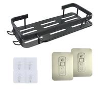 1 organizador de fregadero de cocina, soporte para esponja, organizador para fregadero de cocina con soporte para paños de cocina y 10 ganchos adhesivos, organizador de cocina colgante de metal,