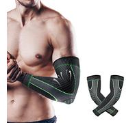 1 Paar Sport Coderas deportivas Compress coderas para tendinitis para Hombre Mujer Manguitos Ciclismo Manga de Compresión para Soporte de Codo para Epicondilitis,Artritis,Golfista,Tenista,Fitness