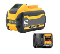1-Pack 12Ah 20V-60V Batería De Repuesto para Herramientas Eléctricas Inalámbricas Compatible con Dewalt DCB606/DCB609/DCB612(Incluye 1 Cargador)