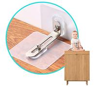 1 pack de anclaje de pared para muebles de seguridad para bebés, anclaje de muebles, fijación antivuelco, anclaje de pared para evitar que se caigan, evita que el bebé se perfore, anclaje extraíble