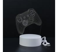 1-Pack Lámpara de Mesa Decorativa con Controlador de Juegos LED USB, Luz Nocturna para Dormitorio o Estudio, Lámpara Creativa para Sala