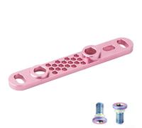 1 Pack Road Bike Flat Mount Front Disc Brake Adapter For Sram Campy Caliper 7075 Aleación de Aluminio Soporte 140Mm 160Mm Para Ciclismo Rotor (Rosa)