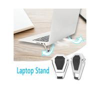 (1 paio di metallo) 1 paio di supporti pieghevoli in metallo per laptop Movimento centrale antiscivolo