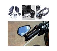 1 Pair 7/8" 22mm Universal Motorcycle Aluminum Rear View Black Handle Bar End Side Rearview Mirrors Motorcycle Accessories