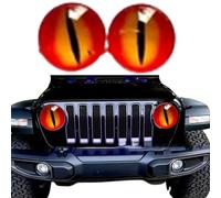 1 Pair Beast Eyes Headlight Decals, Eye Decals for Jeep Headlights, 3D Stereo Eyes Headlight Decal Stickers, Funny Decals for Truck Car Body Window Bumper Decoration (D1)