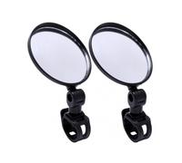 1 Pair Bicycle Rearview Mirrors Wider View 360-degree Rotatable Bike Handlebar Rear View Mirrors