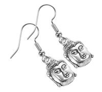 1 Pair Buddha for Women Dangle Drop Earrings Buddhist Ear Jewelry Exquisite Crafted Zinc Alloy