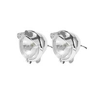 1 Pair Chrome Motorcycle For Fog Lights Headlight Lamp For DC12V For Harley For Touring For Sportster For XL 883 1200 72 48 For Dyna For Softail,Luz de giro