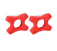 1 Pair Cycle Pedal Adapter, ABS Anti Slip Flat Bracket Converter for Road Bike, Hexagonal Non Slip Pedal Platform with Enhanced Control and Comfort for Long Distance Cycling (Roja)