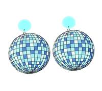 1 Pair Dresses Trendy Ear Pendants Earings Jewelry Dangle Disco Earrings for Women 70s Lantern Halloween Acrylic Miss