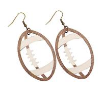 1 Pair Earrings Sticker Cord The Funny Gadgets System Ballpoint Pen Outlet Figurine Karate Gateau Gummy Candy Keychain Trinket Fidget Rugby Coaster Favors Chains Wood