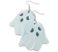 1 Pair Halloween Leather Pumpkin Dangle Horror Skull Head Earrings for Girls