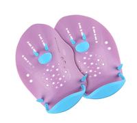 1 Pair Macaron Colored Swimming Assist Ergonomic Design Reduced Fatigue Long Distances Outdoor Swim Hand Paddles Lap Swimming Gear