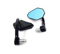 1 Pair Motorcycle Glass 22mm 7/8'' Motorbike Rearview Side Glass Handlebar Mounted Anti Glare Rear View Glass