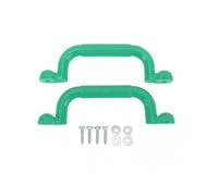 1 Pair Playground Handles Slip Resistant Safety Hand Grips, Sturdy Large Climbing Frame Grips for Playset and Play House Green