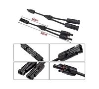 1 Pair Professional Mc4 Solar Panel Cble Connector, Mc4 Y Branch Connector Mff/fmm, for Solar Photovoltaic Panel System