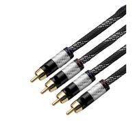 1 Pair RCA Audio Cable 2 To Interconnect HIFI Stereo 4N OFC Male To For Amplifier DAC TV(2m)