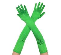 1 Pair Sofisticados Rhinestones Guantes De Vestuario Guantes De Vestuario Fiesta para Bodas Bolas Y Evento Especial Bridal Sin Dedo