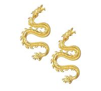 1 Pair Stud and Hoop Earring Set Decorative Dragon Shape Ear Adornment Fashion Present for Girlfriend Wife Sister Daughter Mom Bridesmaid Friend