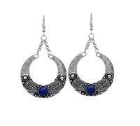 1 Pair Vintage Bohemian Drop Dangle National Statement Earrings Jewelry for Women Girls Red