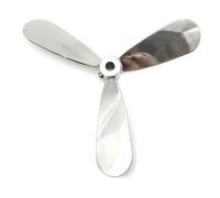 1 pala mezcladora de acero inoxidable - Impulsor mezclador de laboratorio de 250 mm con pala de 106 mm de longitud y orificio interior de 16 mm de diámetro.