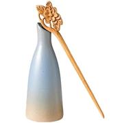 1 palillos de madera japonesa chinos antiguos hechos a mano para el pelo, estilo vintage, retro, tallado, horquillas, horquillas, pasadores, accesorios para el cabello