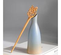 1 palillos de madera japoneses antiguos chinos hechos a mano, palillos de madera vintage retro tallados con horquillas largas para chal, accesorios para el cabello, horquillas para el pelo, pasadores